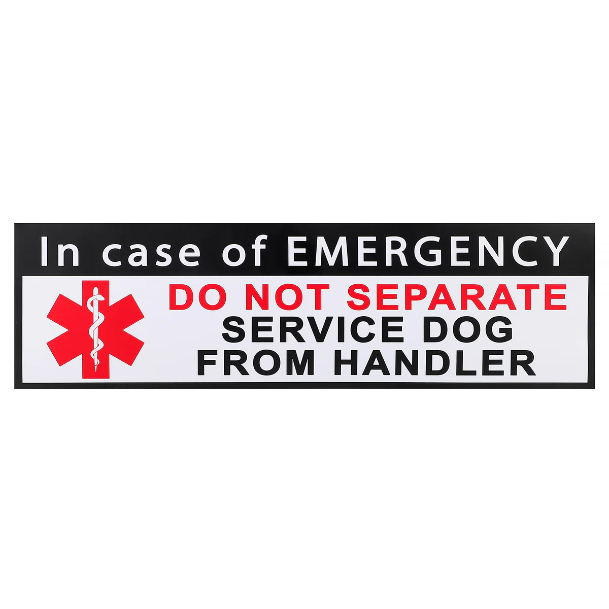 Service Dog "Do Not Separate From Handler" (sticker + decal) - Image 3